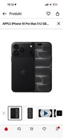 iPhone 18 Pro Max 512 mb schwarz 