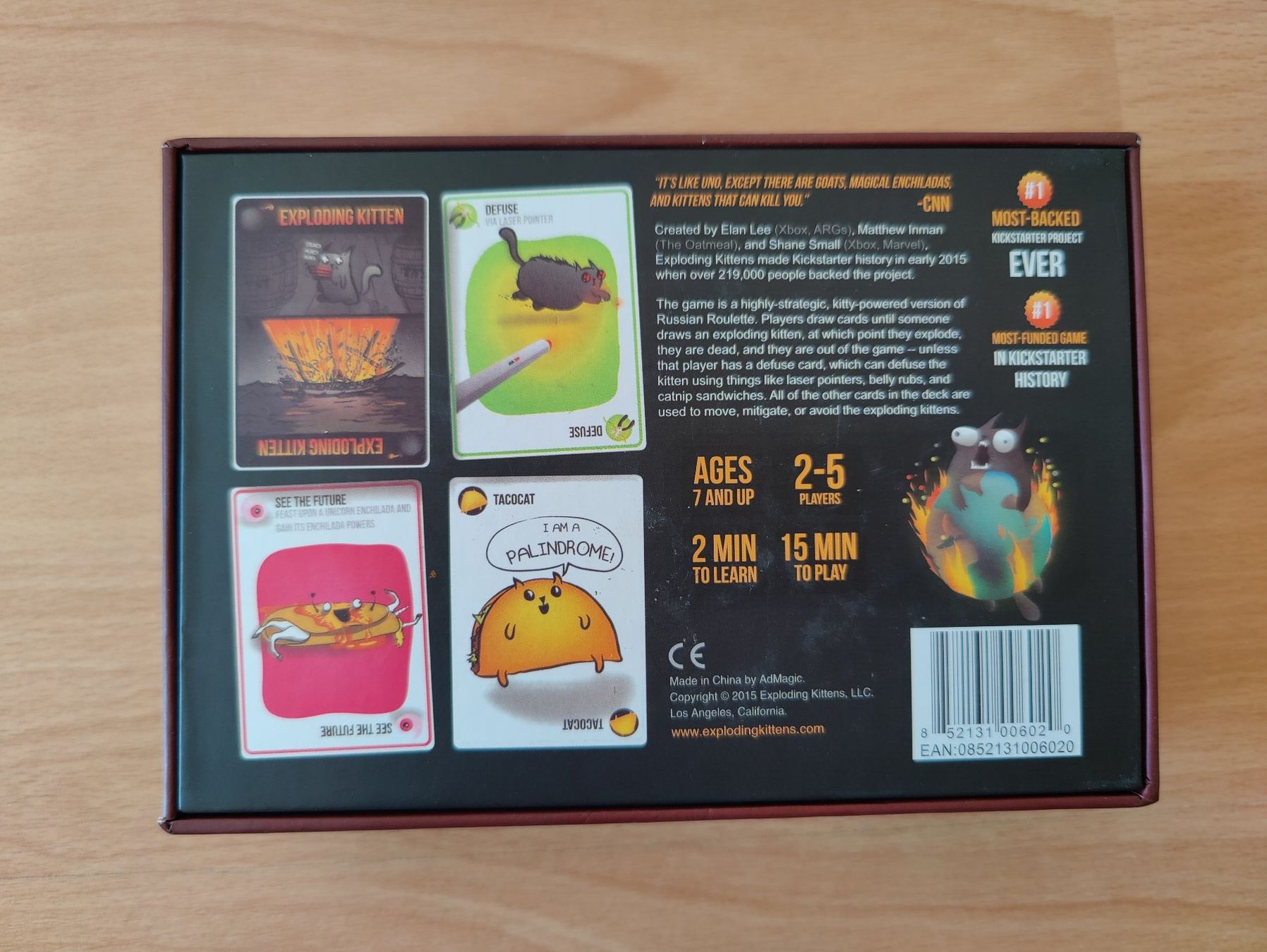 Spiele: Exploding Kittens Original Edition - Kartenspiel Englisch – Gebraucht aus Niederteufen von C_Latura 1