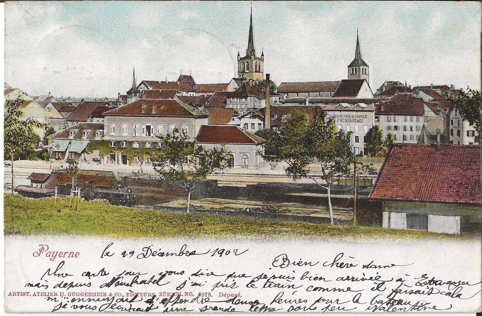 Cartes postales: Karte Payerne  1902 – D'occasion à Zürich par Philacat11