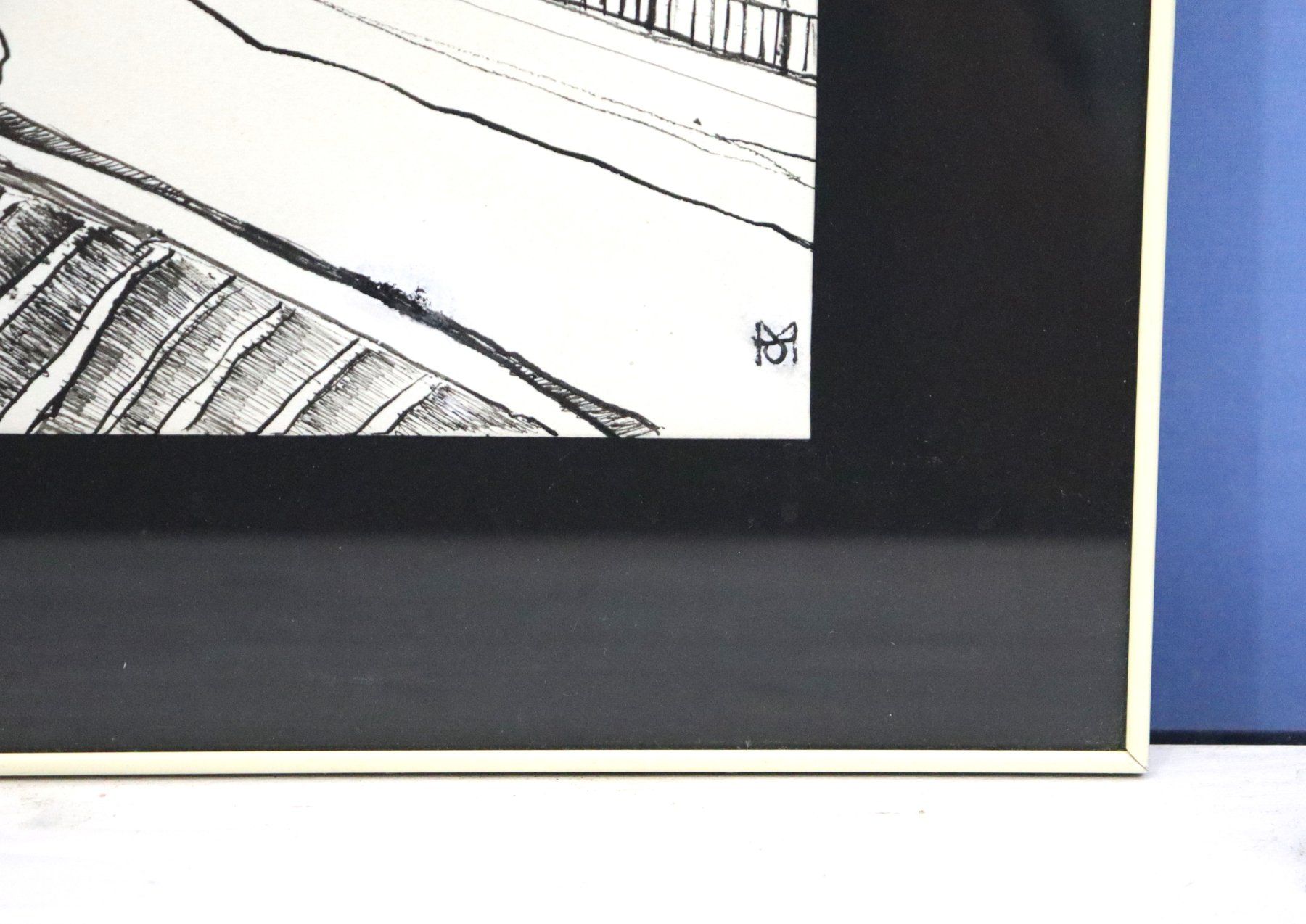 Gemälde: Monika Buchmann-Helbling 1925-2004, "Vulkanlandschaft" – Gebraucht aus Zug von Kunst-Fundgrube 7