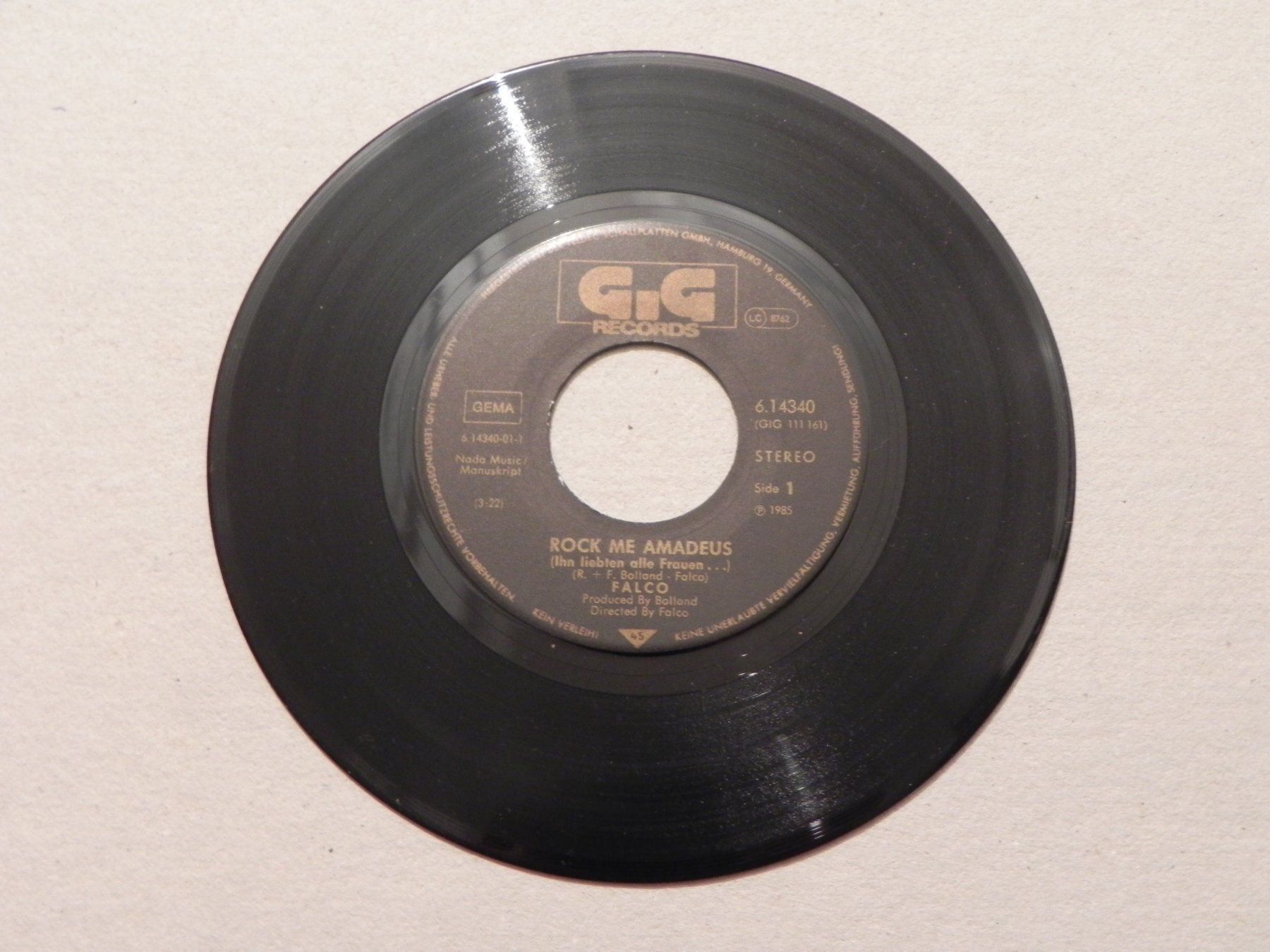Dischi in vinile: Single Falco 1985 Rock me Amadeus – Usato da Siebnen venduto da krimsie 2