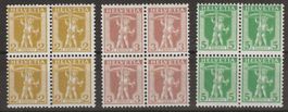 1907 : Serie Nr. 101  - 103, Tellknabe, postfrisch im VB **