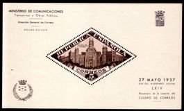 BLOCK DE COMUNICACIONES REPUBLICA ESPANOLA 1937 ** - NB11