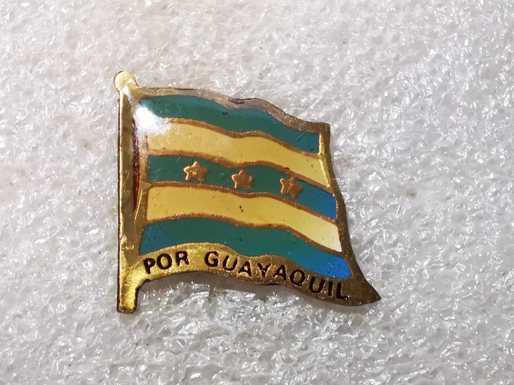 Placchette & Badge: Ansteckpin 71: Flagge Guayaquil – Usato da Oppligen venduto da Pin-Fall-Shop