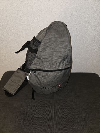 Sac à bandoulière Swatch spacieux, gris anthracite