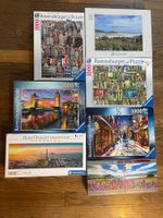 Ravensburger Puzzles und andere, 1000 Teile, 7 Puzzles