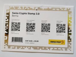 (962) CryptoStamp 3.0 «Berna» weltweit nur 8000 Exemplare!!