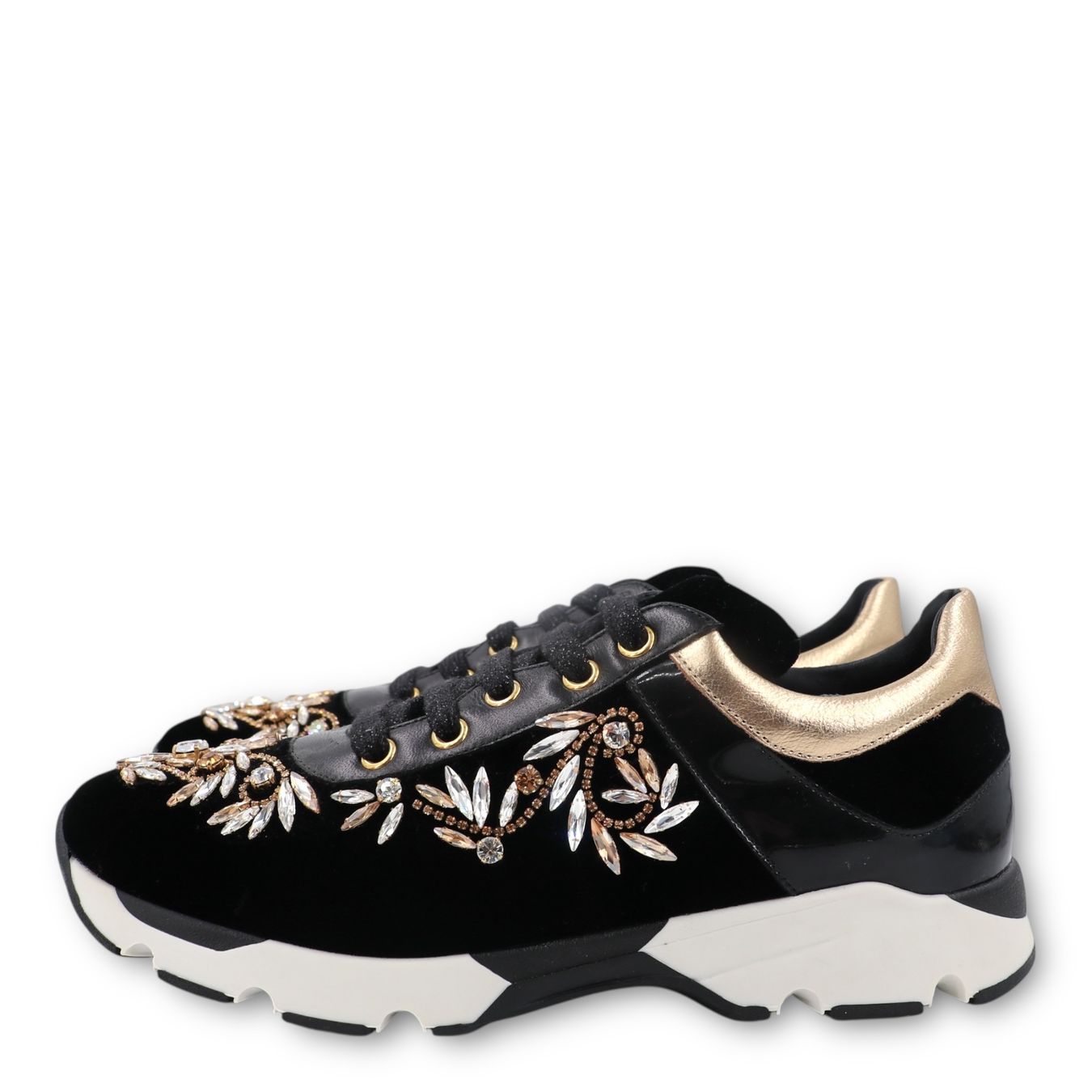 René Caovilla Scarpe da donna: René Caovilla Sneaker Samt schwarz Gr. 37 – Usato da Binningen venduto da Designerlabels 2