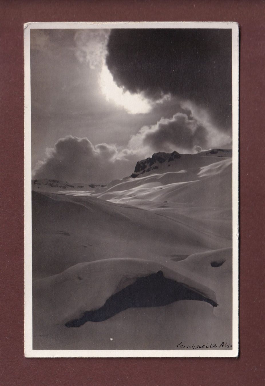 Cartoline postali: Eingeschneite ALP – Usato da Pully venduto da nicecards