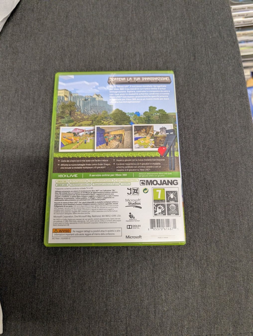Jeux: Minecraft Microsoft Xbox 360 – D'occasion à Giubiasco par Ticinerd 1