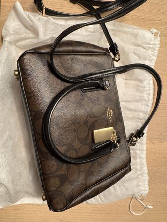 Handtasche Coach braun schwarz 