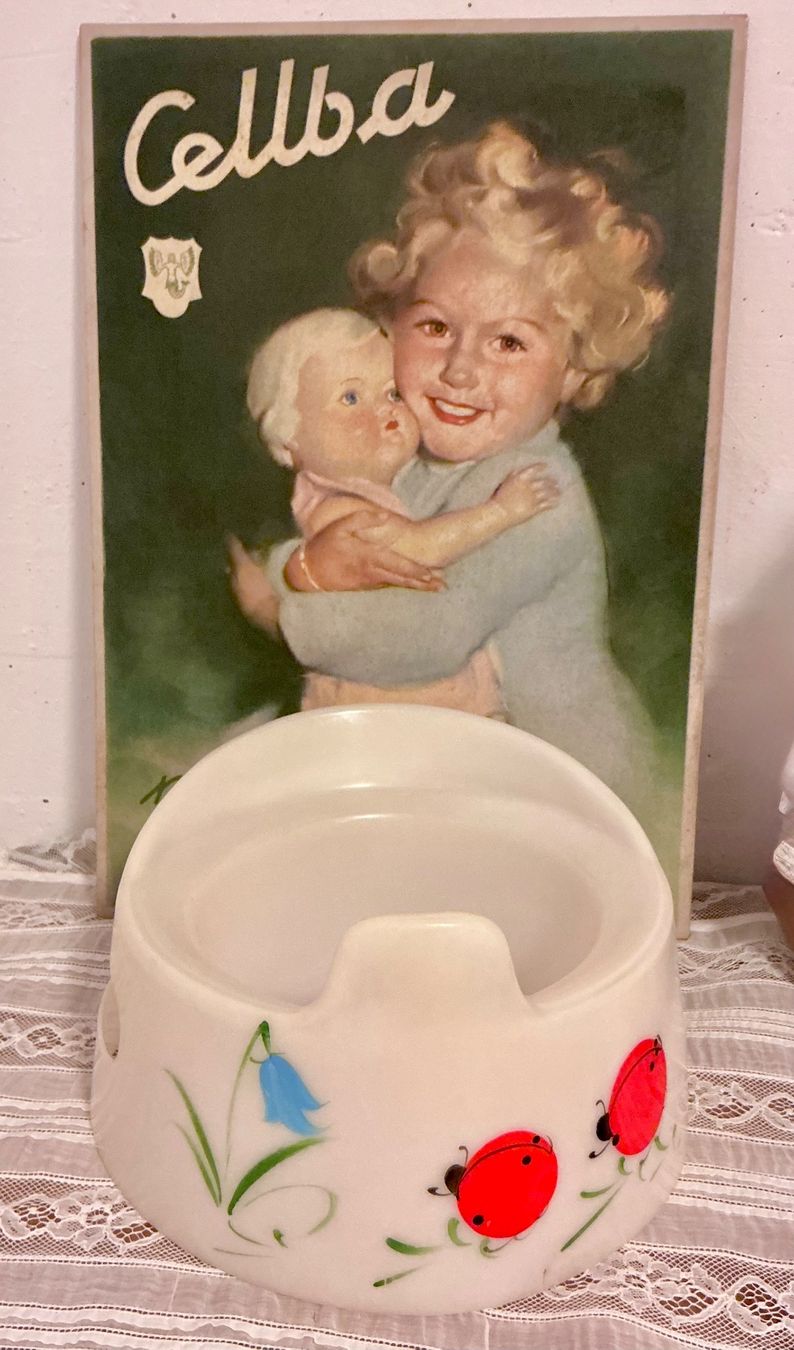 WC: ALTES KINDERTÖPFCHEN 50 ER JAHRE – Usato da Zell LU venduto da Silvermemory 2