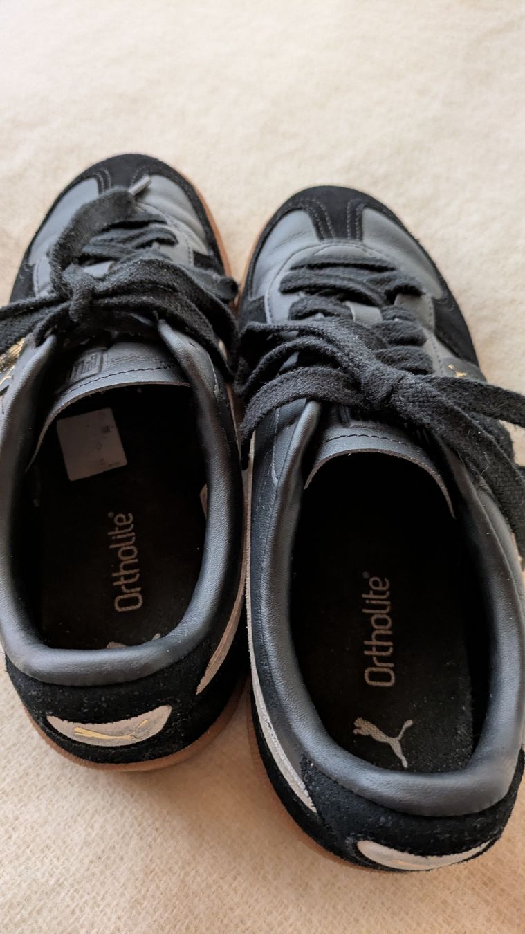 Puma Scarpe da donna: Puma Palermo Echtes Leder Sneaker | Schwarz Grösse 39 – Usato da Trüllikon venduto da NAURELIJ 3