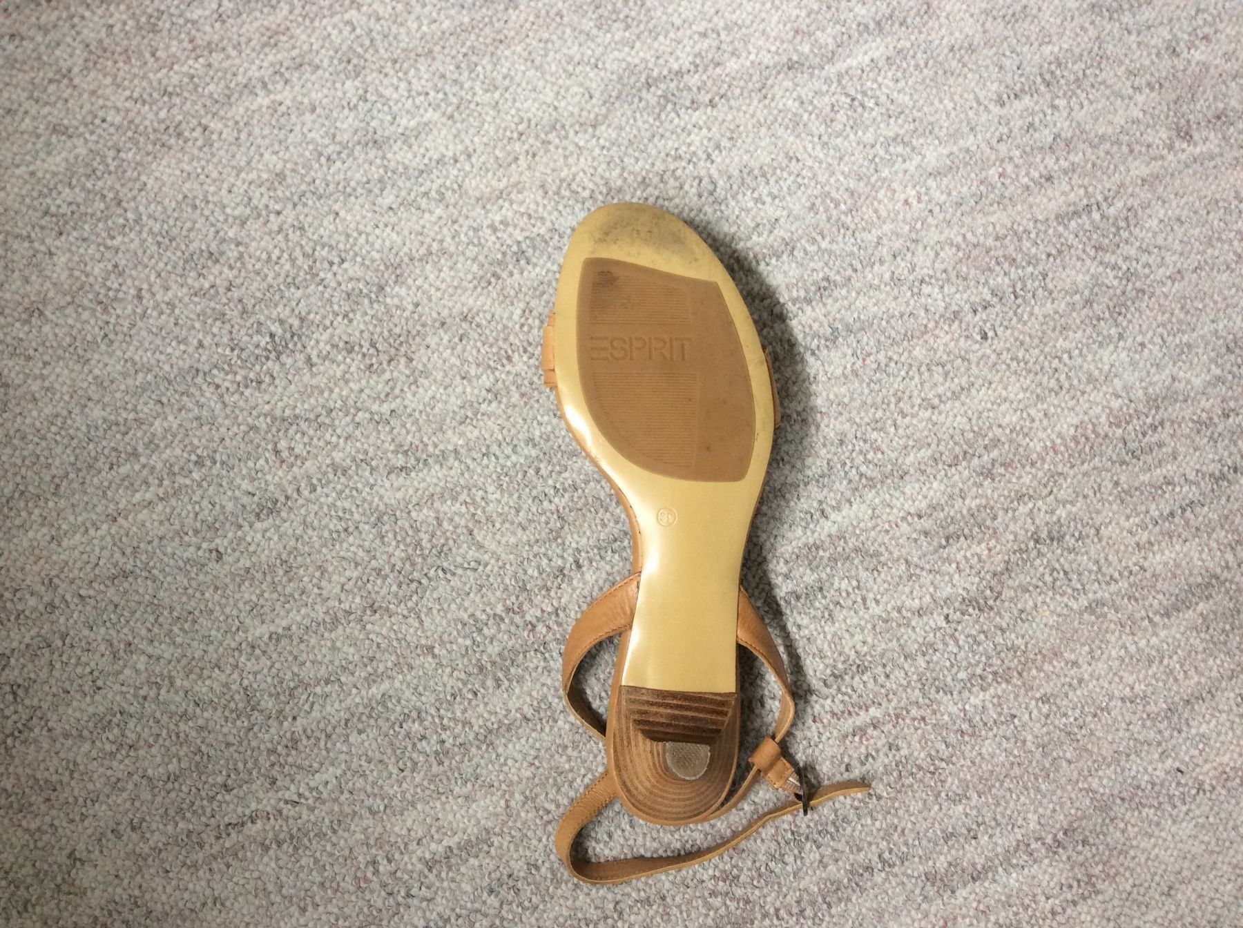 Esprit Scarpe da donna: Sandalettes beige-Cognac, 39, cuir, – Nuovo (secondo la descrizione) da Lausanne venduto da Ulpet 1