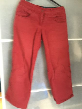Pantalon rouge femme (38)