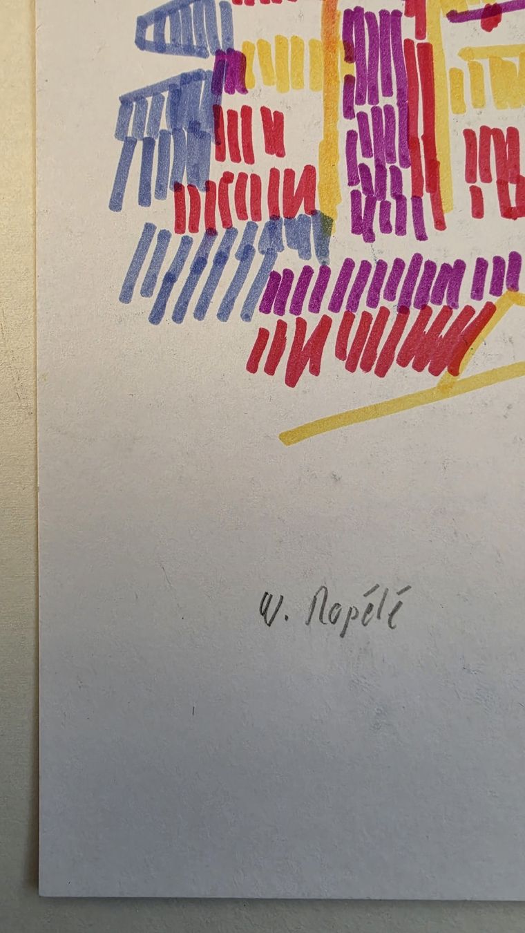Dipinti: Walter Ropélé Original Buntstift/Papier 20x15cm handsign. – Usato da Emmenbrücke venduto da Kunstankaufverkauf 3
