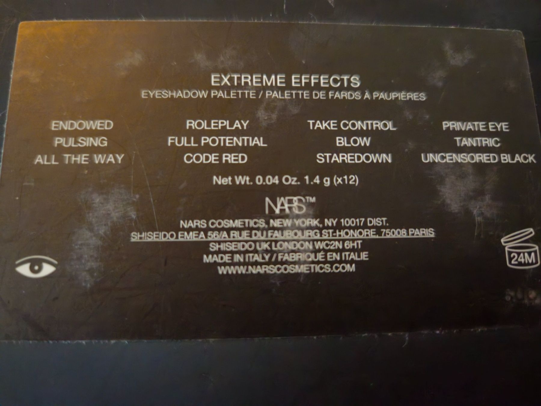 Nars Make-up: NARS Extreme Effects Eyeshadow Palette, Top Zustand! – Gebraucht aus Zürich von SkullLady88 2
