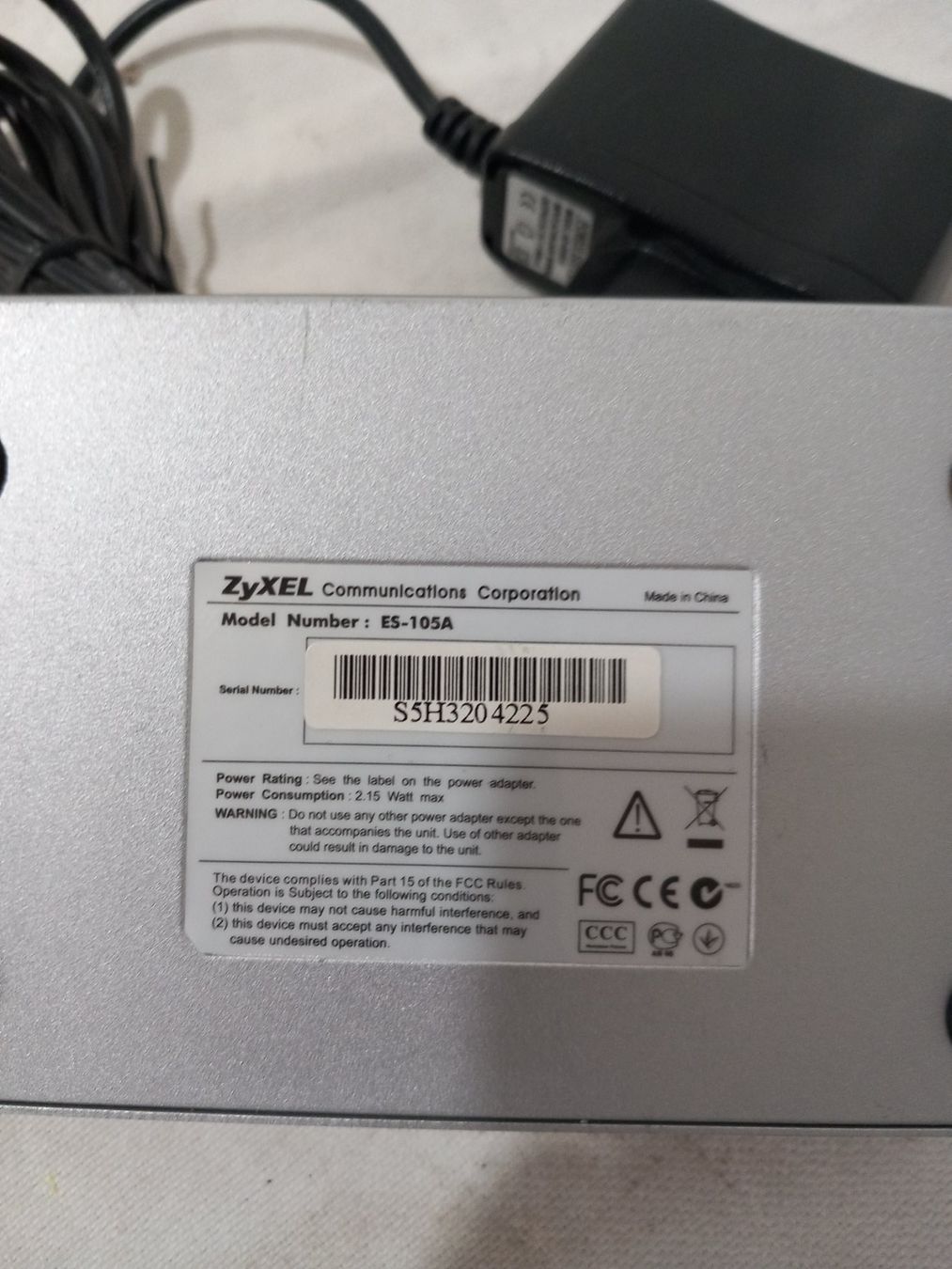 Zyxel Hub & Switch: Zyxel Desktop Ethernet Switch, 5-Port, ES-105A – Usato da Rheinau venduto da profitronic.shop 3