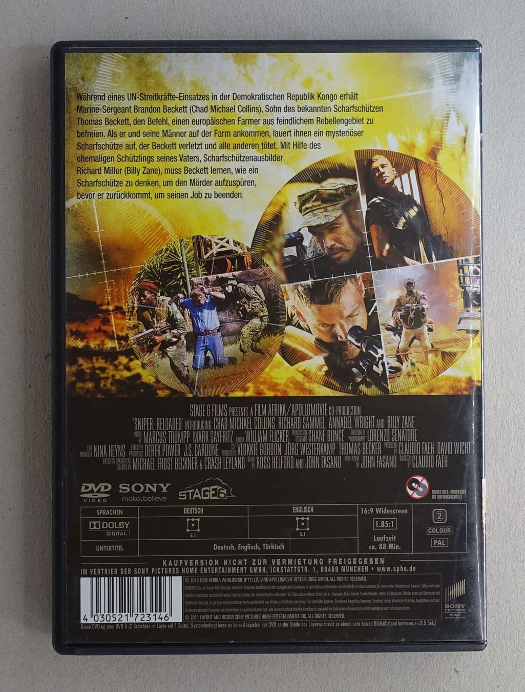Tutti i DVDs: Sniper 4 - Reloaded - DVD mit Chad Michael Collins – Usato da Sessa venduto da fraenklishop 1