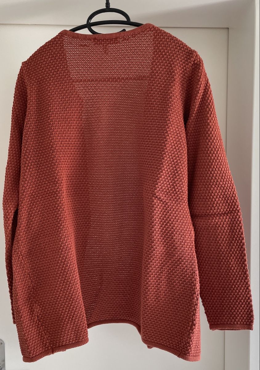 Jacken: Strickjacke in wunderschönem Rotton, 100 % Baumwolle, Gr. S – Gebraucht aus Bettingen von Majvi 1