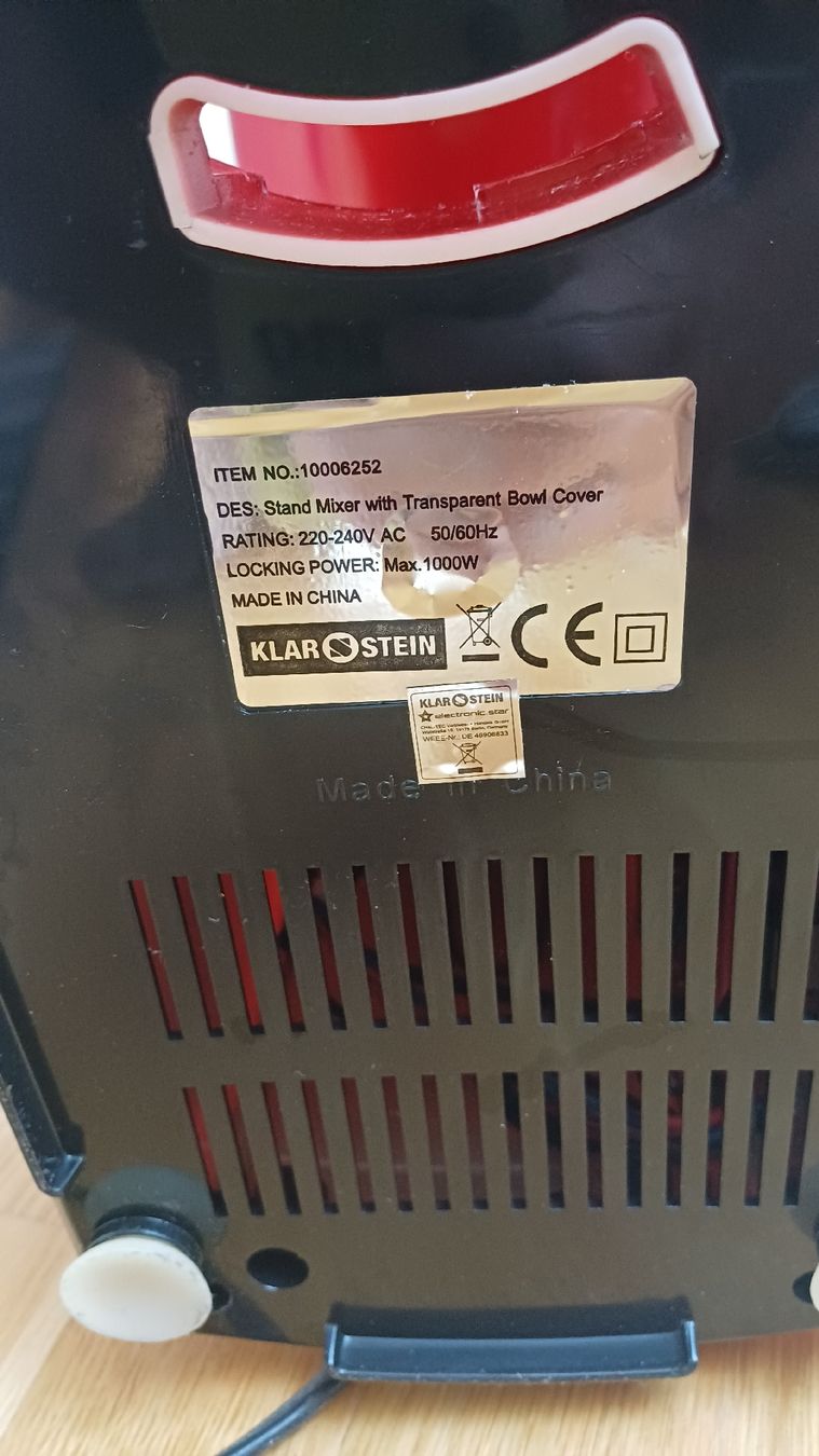 Küchengeräte: Knetmaschine von KLARSTEIN 1000W – Gebraucht aus Pfeffikon LU von SY-YoLo 3
