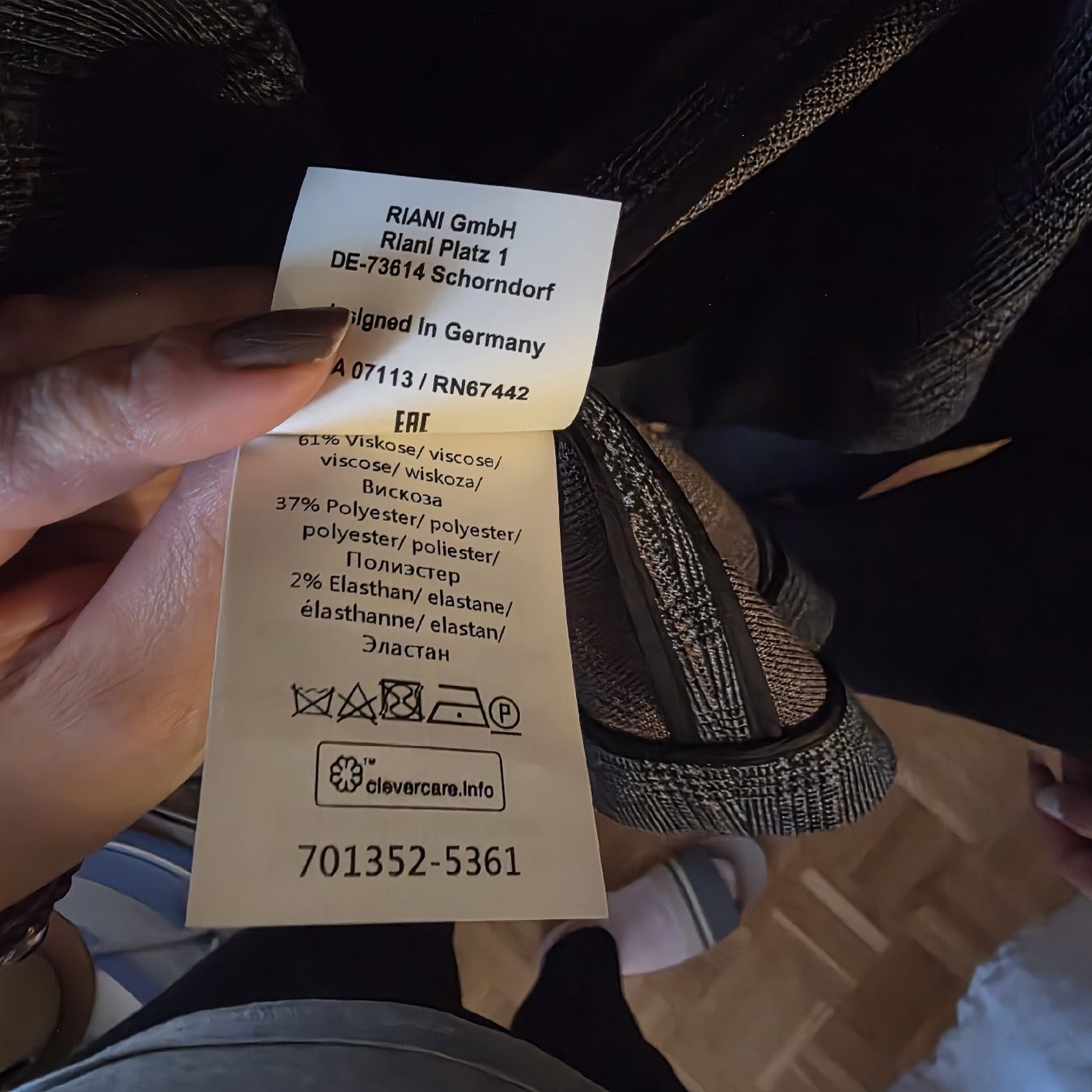 Riani Giacche: RIANI Blazer Check Pattern Grey Size 46 Good Condition – Nuovo (secondo la descrizione) da Zollikofen venduto da Tam_zr6k 4