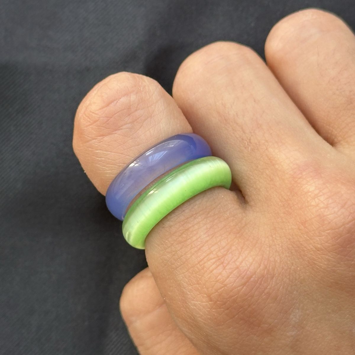 Murano Ringe: Glas Ringe Set  – Neu (gemäss Beschreibung) aus Givisiez von dor_xb9k