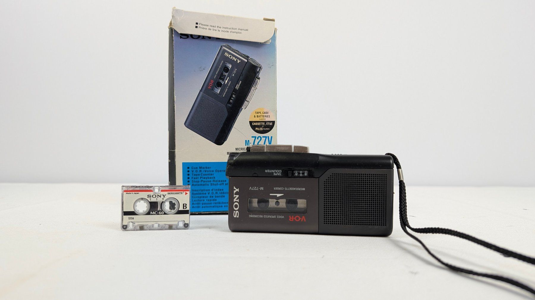 Musicassette: Sony M-727V Microcasette-Corder – Usato da Wettingen venduto da Wendemarket 1