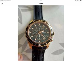 Festina Uhr Chronograph, Gold/Schwarz, Top Zustand!