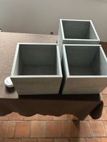 3 graue Wandregale, Cube, Betonoptik