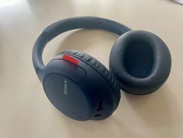 SONY - Bluetooth Kopfhörer (Over-ear, Blau)
