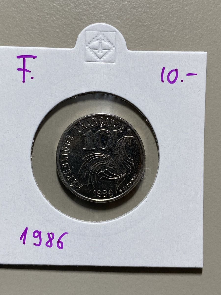 Tutti le monete: France - 10 francs - 1986 – Usato da Payerne venduto da Mike1682