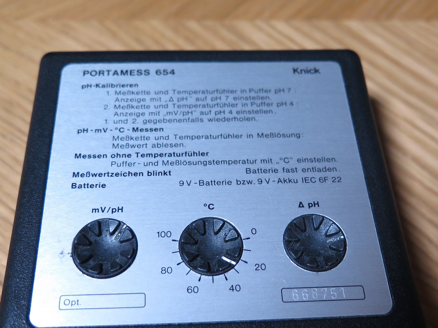 Misurare: Batterie-ph-Meter "Portamess 654" – Usato da Basel venduto da Deko1 2