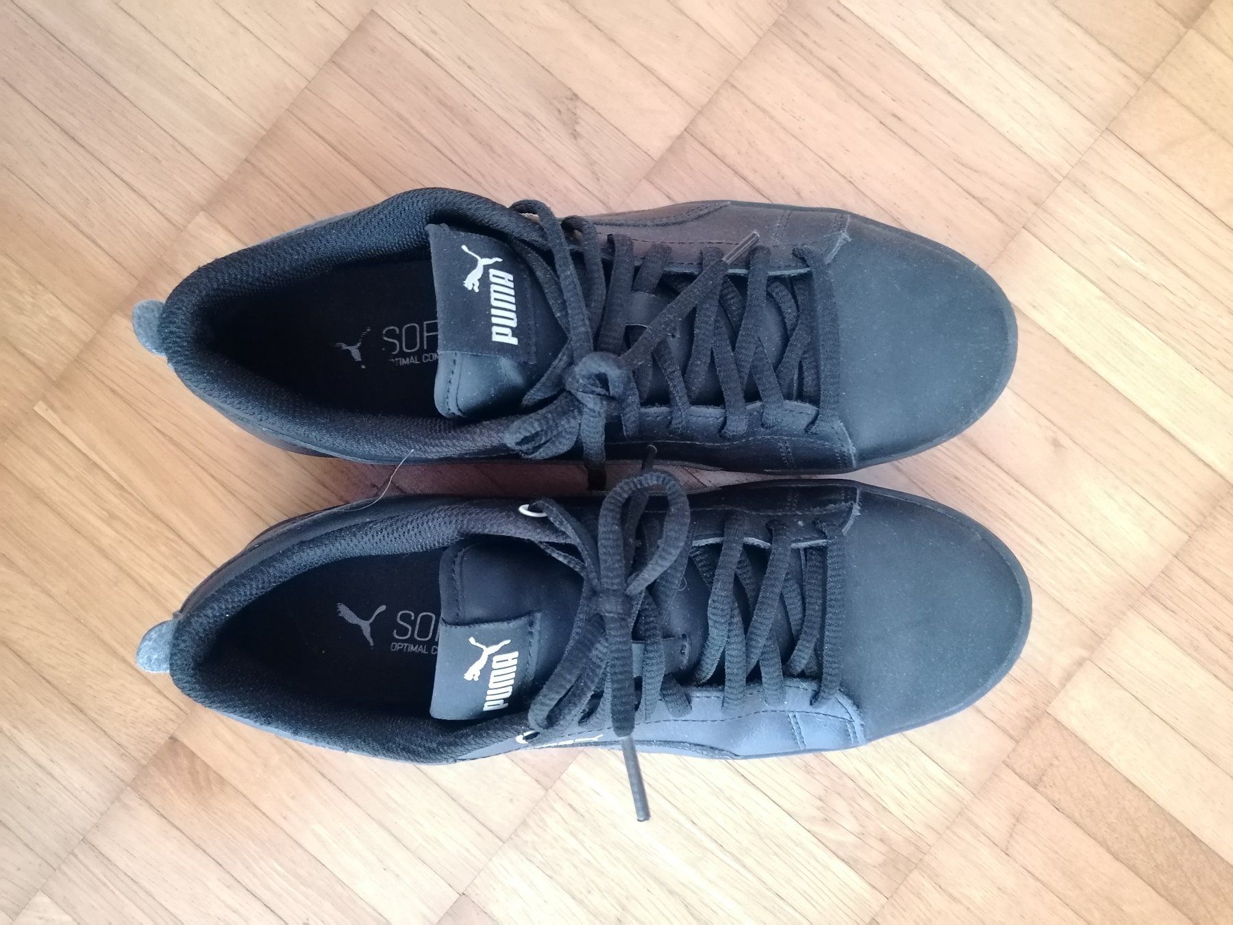 Puma Scarpe da donna: Sneakers Puma Smash Schwarz, echt Leder, Grosse 39 – Usato da Zug venduto da Annina29 1