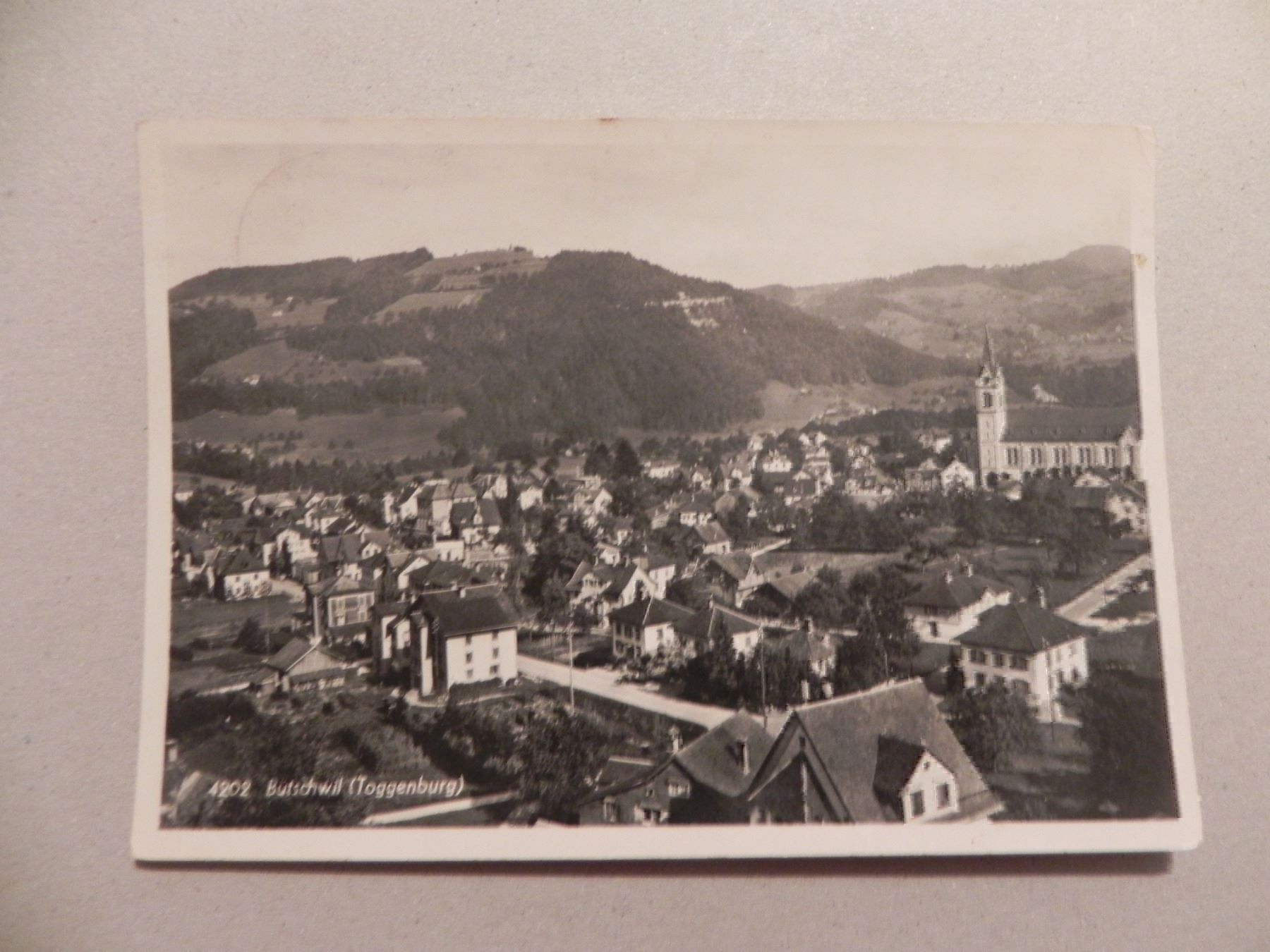 Cartes postales: Ansichtskarte Bütschwil St.Gallen 1954 – D'occasion à Siebnen par krimsie
