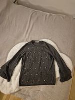 Canda Pullover, Gr. S, grau mit Perlen