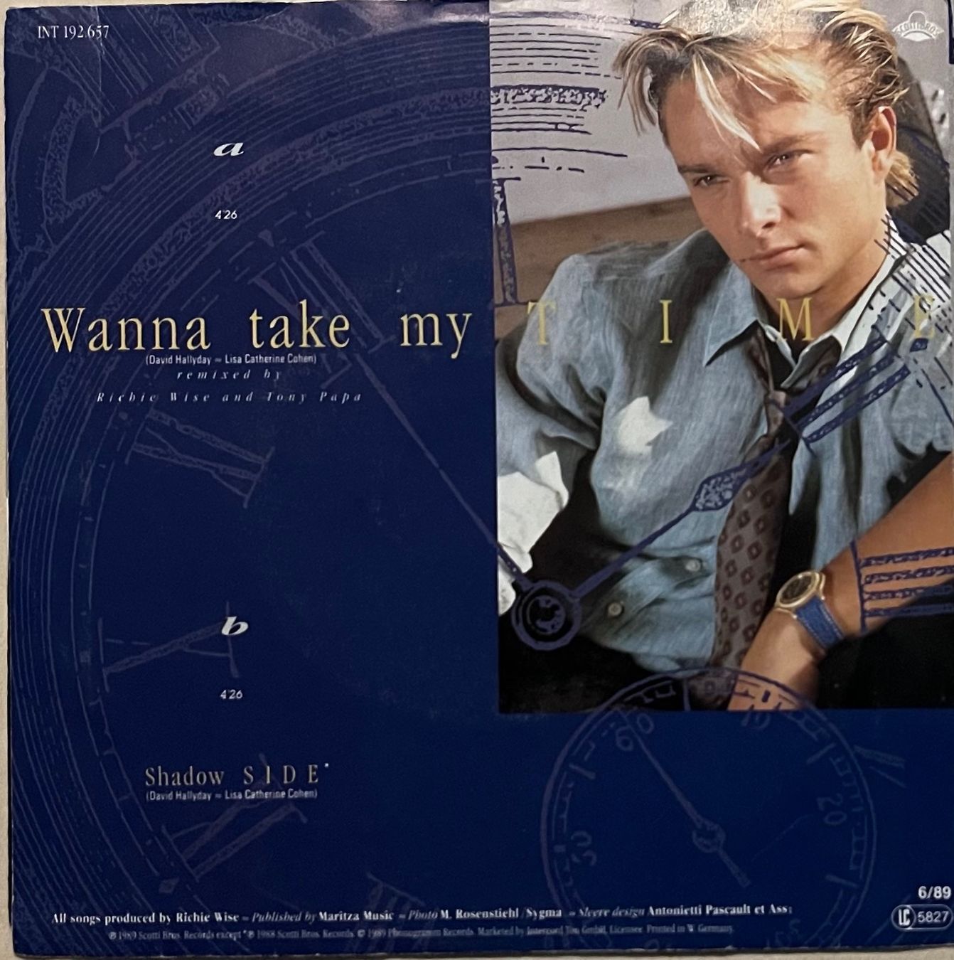 Dischi in vinile: DAVID HALLYDAY - WANNA TAKE MY TIME – Usato da Bussigny venduto da vinyl-pas-cher 1