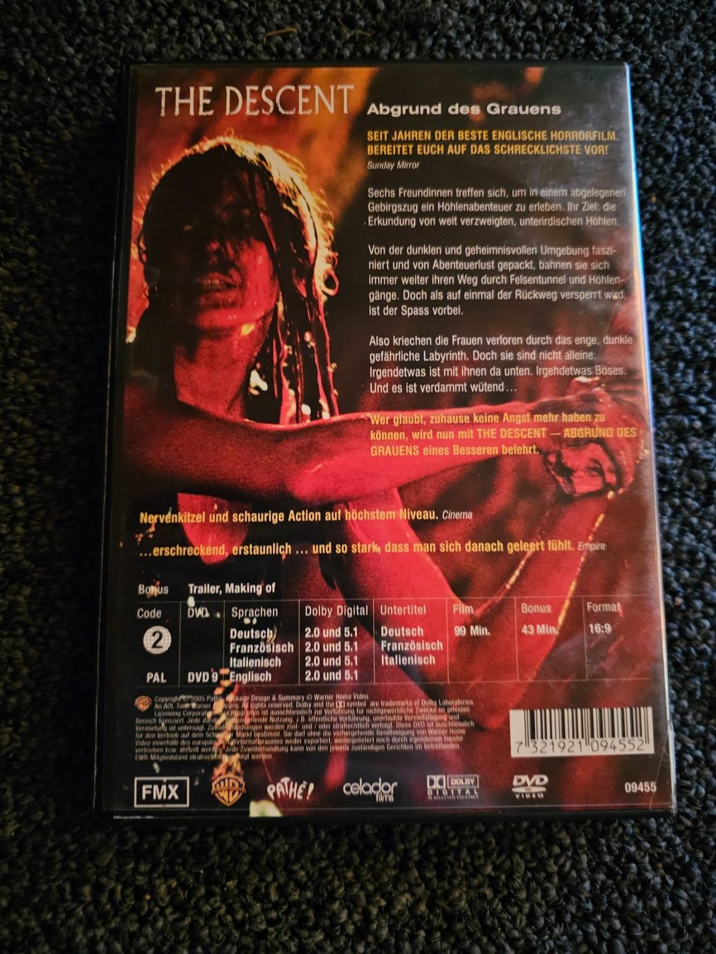 Tutti i DVDs: THE DESCHENT(14341) – Usato da Ruswil venduto da M71 1