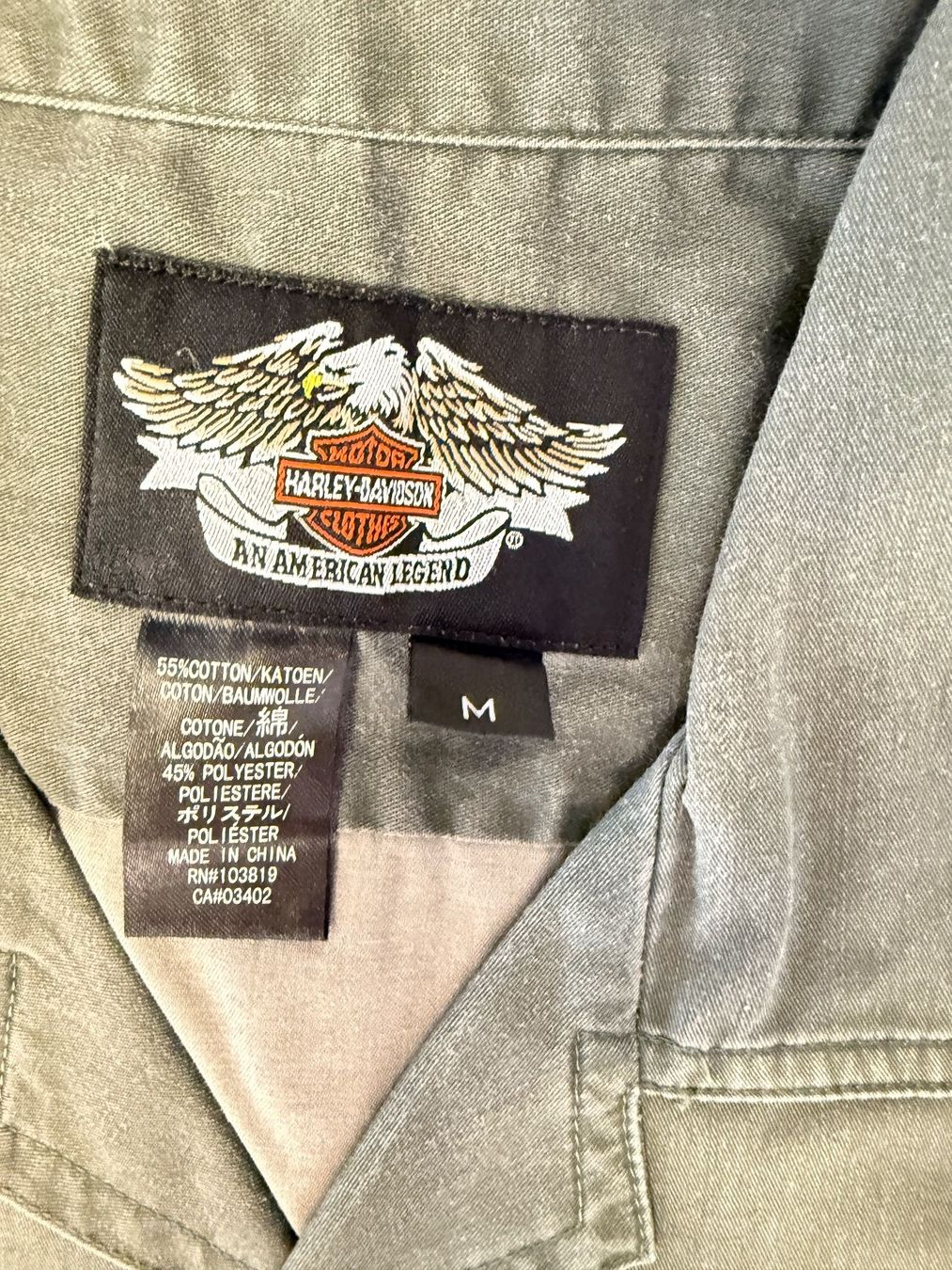 Harley-Davidson Camicie: Harley-Hemd, kurzarm, Grösse M – Usato da Steinhausen venduto da Erwa1 2