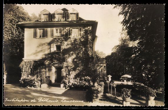 Cartes postales: AK Lausanne, Institution de Bethanie – D'occasion à Berlin par bartko-reher