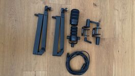 RØDE PodMic USB + 2x Elgato Wave Mic Arm LP + XLR-Kabel