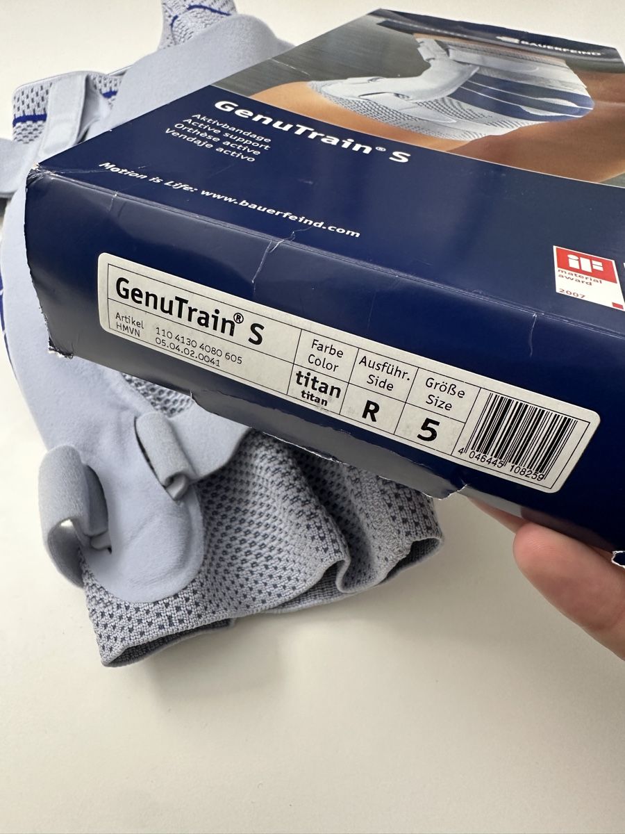 Schutz & Schoner: Bauerfeind GenuTrain S Kniebandage Grösse 5 – Neu und originalverpackt aus Zürich von Yvesna 2