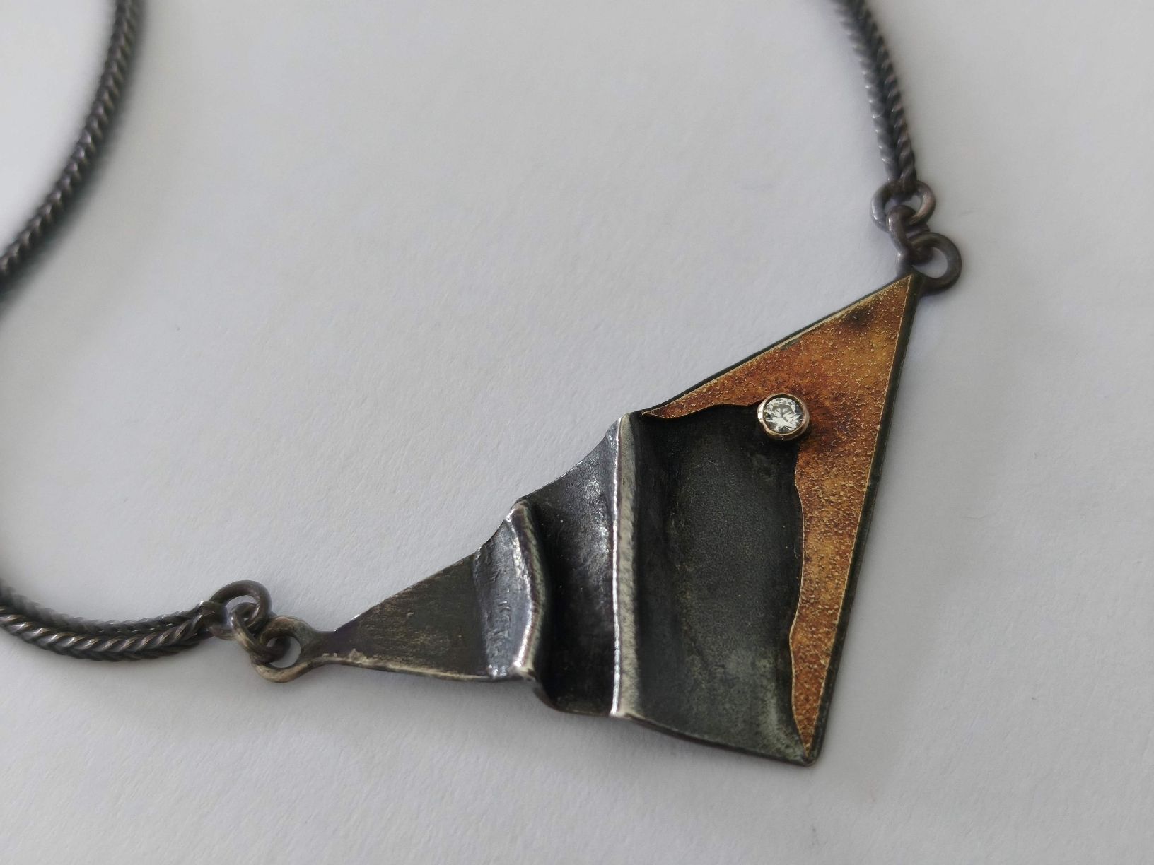 Catenine: Disigner Diamant Silberkette Silber 925  Design – Usato da St. Gallen venduto da GIULESGG 6