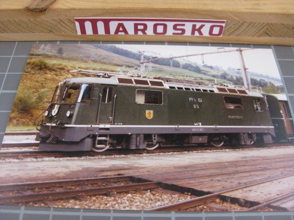 Echtfoto: Ge 4/4 II 615 in Scuol 1979, Rhätische Bahn RhB, G (Gebraucht ...