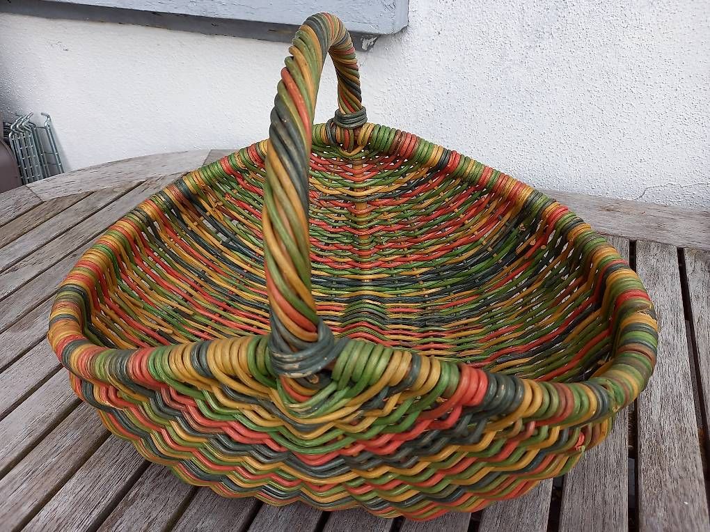Altro per la casa: Bunter Einkaufskorb aus Weide – Usato da Au SG venduto da Dhana03