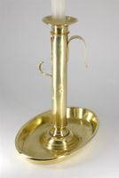 K0401 Antiker Biedermeier-Handleuchter Kerzenständer ~1840