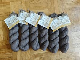 6x Rosy Green zertifizierte Bio Merino Wolle Made in England