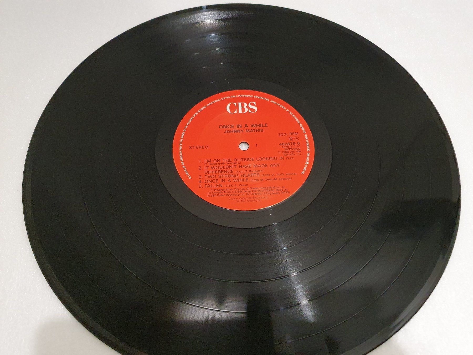 Schallplatten: Johnny Mathis – Once In A While – Gebraucht aus Uster von Vinyl-Leidenschaft 3