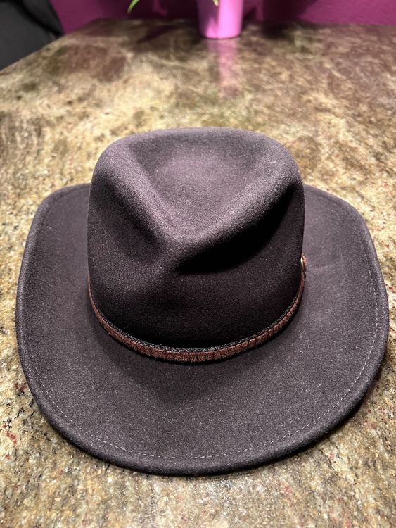 Filzhut Mit Silbernen Pailletten – Unisex, 57 Cm Kopfumfang – Für Festival, Party & Karneval