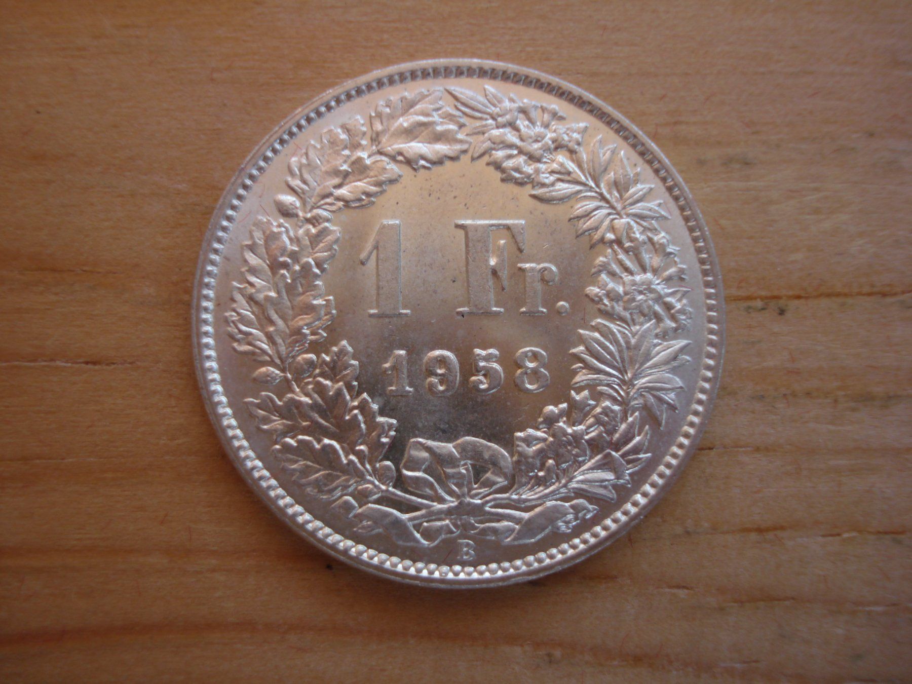 Tutti le monete: (C1) 1 Franken 1958 STGL – Usato da Erlach venduto da Net-Coins